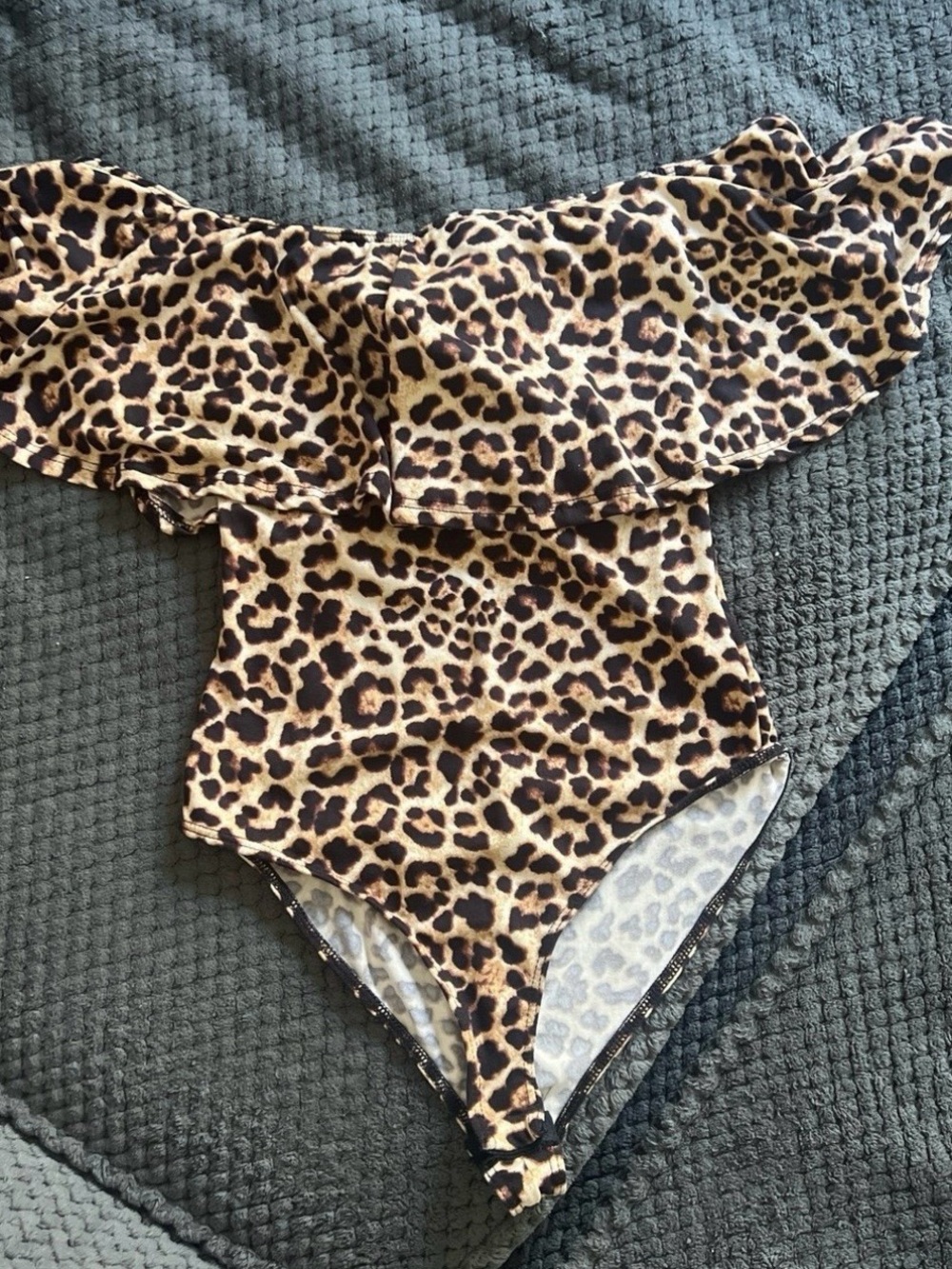 Charlotte Russe Leopard Print Bodysuit